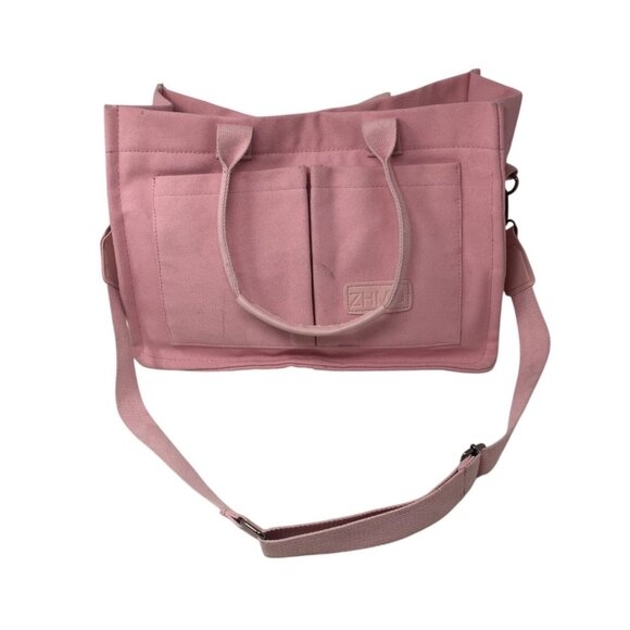 ZHMO Handbags - Women's ZHMO Pink Canvas Tote bag